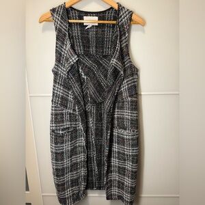 BCBGeneration Black and White Tweed Vest